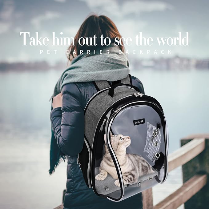 BAGLHER Cat Carrier Backpack Bubble - Image 6