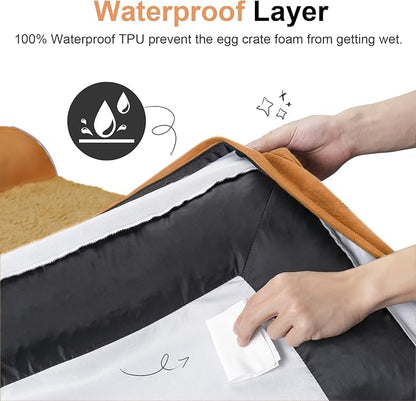 Large Dog Bed Orthopedic Washable: Beds Bolster XL Bed Big XLarge Dogs Egg - Image 4