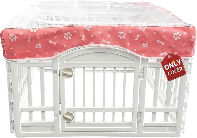PJYuCien Dog Playpen Mesh Top Cover, Fits 36 Inch 4 Panels Regular Square by PJYuGienPetGarden