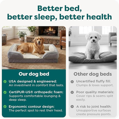 Furhaven Orthopedic Dog Bed for Large Dogs w/ Removable Bolsters & Washable - Image 7