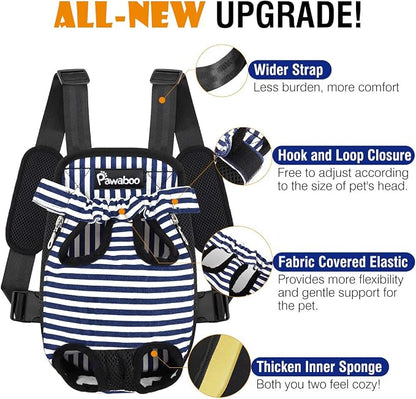 Pawaboo Pet Carrier Backpack, Adjustable Pet Front Cat Dog Carrier Backpack - Image 4