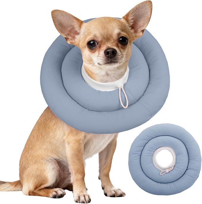 IDOMIK Dog Recovery Collar, Waterproof Soft Dog Cone After Surgery, Comfy by IDOMIK