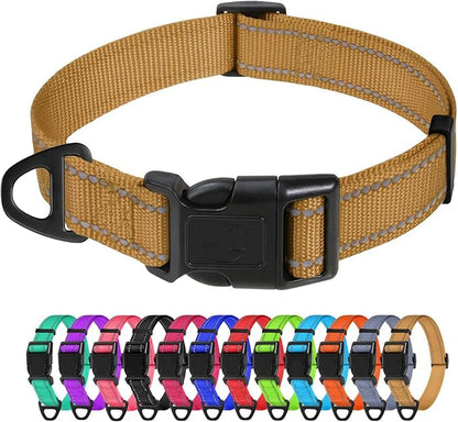 TagME Reflective Nylon Dog Collars, Adjustable Classic Collar by TagME