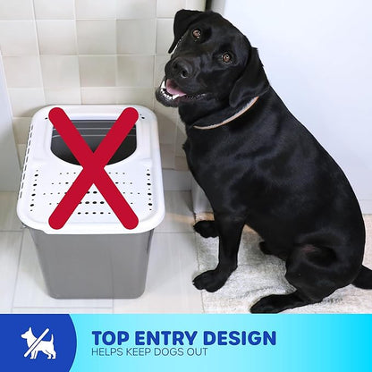 Petmate Enclosed Cat Litter Boxes - Image 3