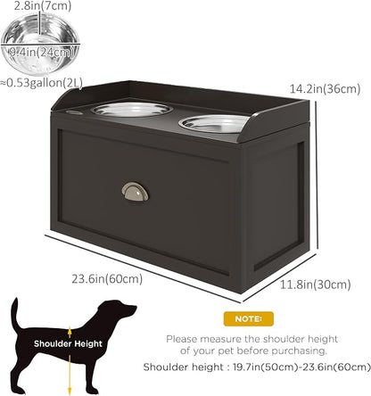 PawHut Dog Feeding Station - Image 7