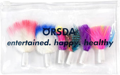 ORSDA 6Pcs Interchangeable Attachments Cat Feather Toys Replaceable Feathers - Image 8
