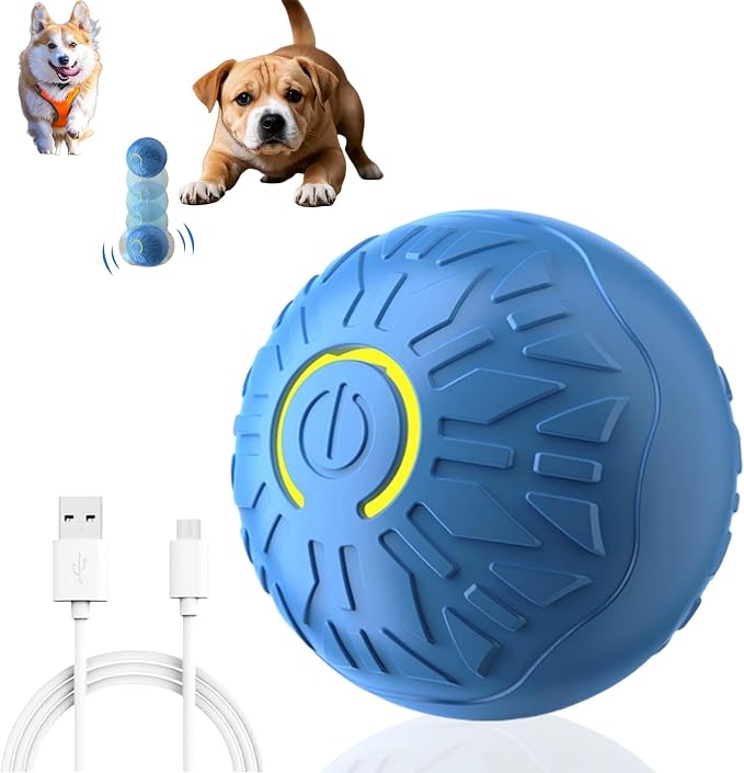 Interactive Dog Toys Dog Balls, Durable Motion Activated Automatic Rolling Ball by OYSMY-houseofselection