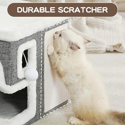 Cat Houses for Indoor Cats, Covered Cave Bed - Image 8
