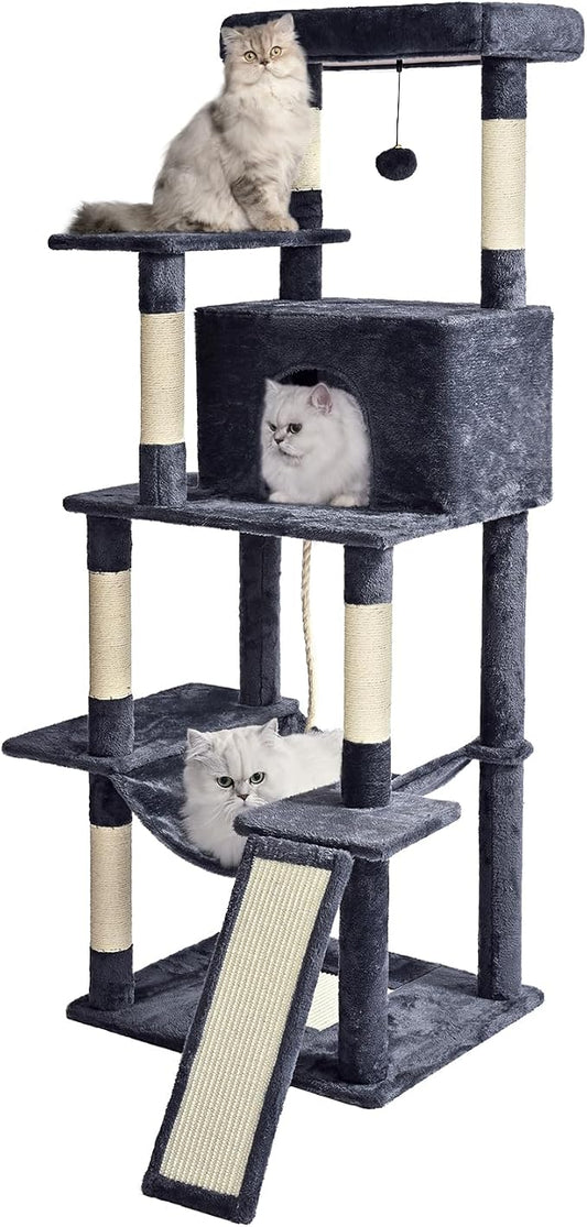Cat Tree Tower 63in Multi-Level Cat Tower by ABCPET