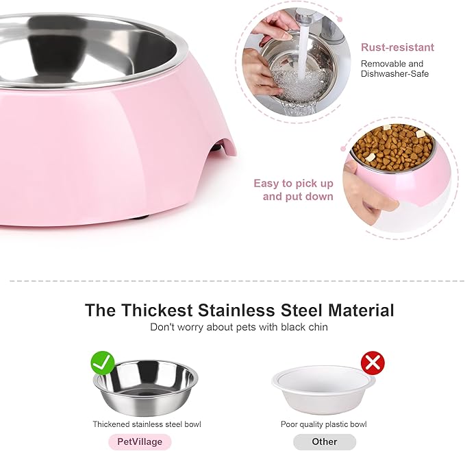Stainless Steel Dog Bowls Set – Dual Non-Slip Pet Dishes - Image 4