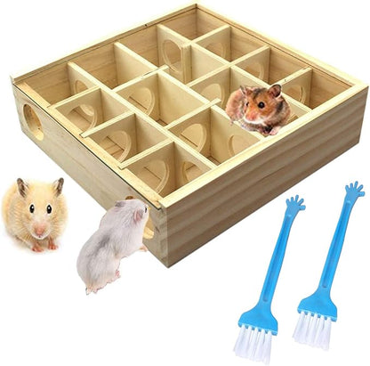 Allazone Wooden Maze Tunnel Toy by Allazone