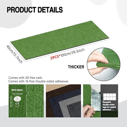 2Pack Total 78.7"x15.8" Cat Scratch Mat - Image 2