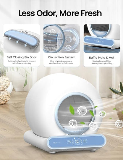 Self Cleaning Litter Box, Integrated Safety Automatic Cat Litter Box Self - Image 6
