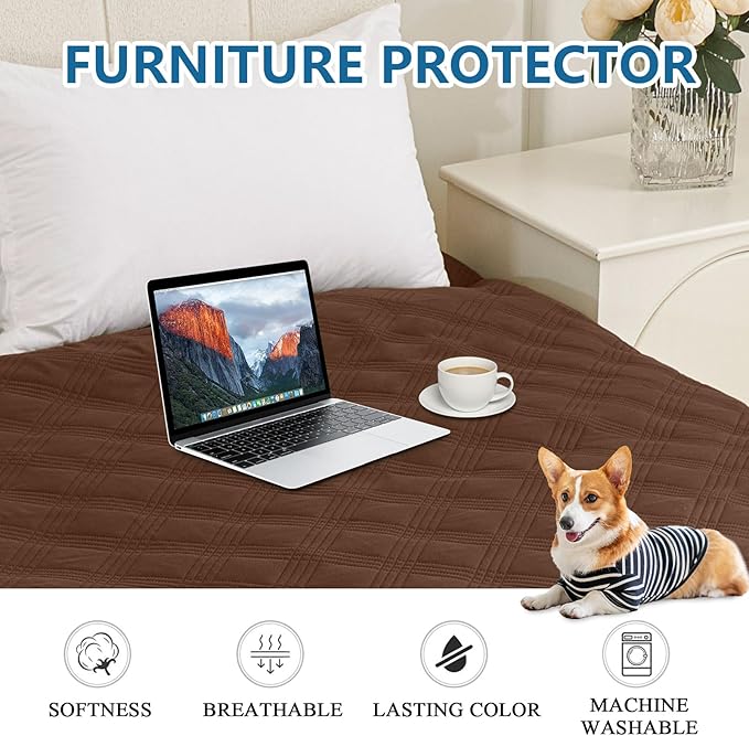 hyha Waterproof Dog Blanket, Reversible Pet Bed Blanket, Soft Sofa Couch Cover - Image 8