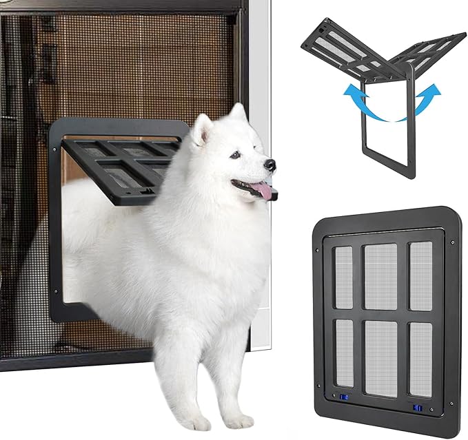 NAMSAN Dog Screen Door, Flap Opening 11.2 x 14.4 inches, Dog Door by Namsan