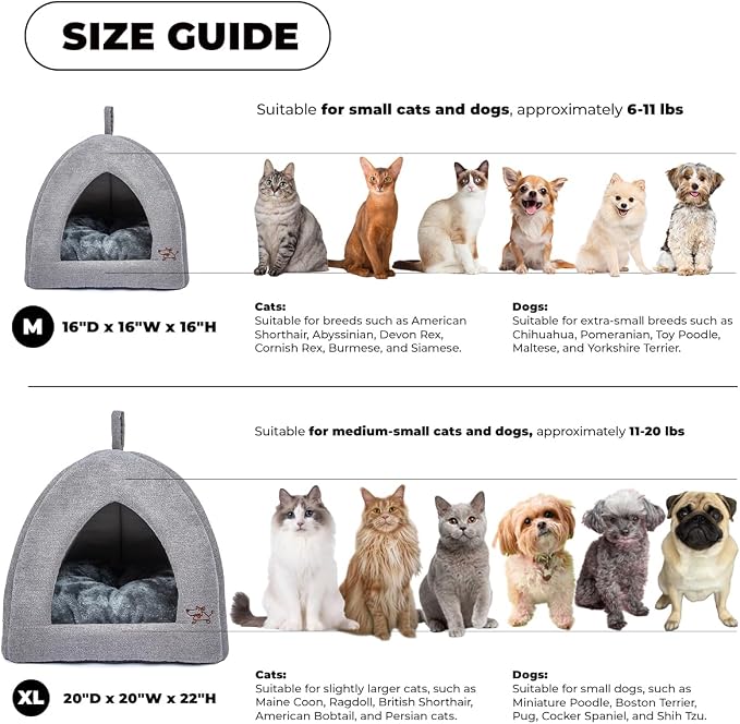 Best Pet Supplies Dog House Bed Crate Mat Tent Indoor Round Soft Plush - Image 4