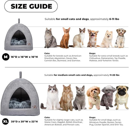 Best Pet Supplies Dog House Bed Crate Mat Tent Indoor Round Soft Plush - Image 4