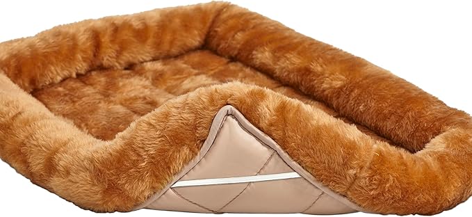MidWest Homes for Pets QuietTime Dog Bed – Cinnamon Faux Fur Bolster, - Image 6
