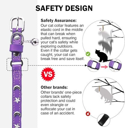 Leather Cat Collars for Boy Girl Cats - Image 7