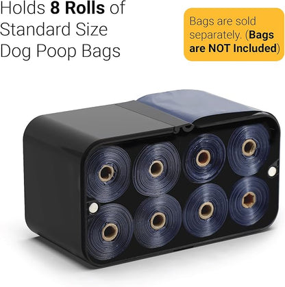 SVD.PET Dog Poop Bag Dispenser, Wall Mount Waste Bag Dispenser, Holds 8 Rolls - Image 4