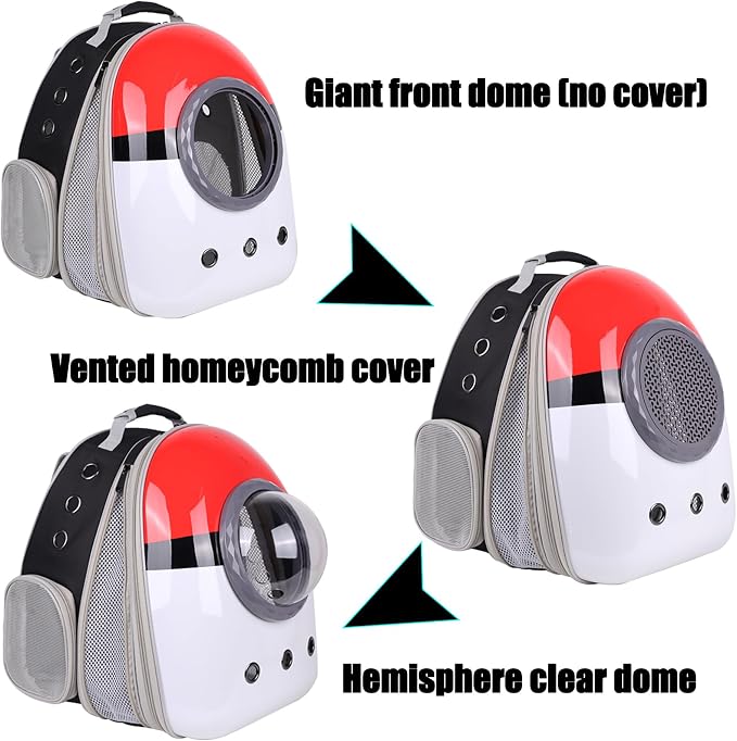 Front Expandable Cat Backpack Carrier, Fit up to 20 lbs, Space Capsule - Image 5
