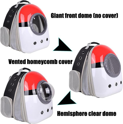 Front Expandable Cat Backpack Carrier, Fit up to 20 lbs, Space Capsule - Image 5