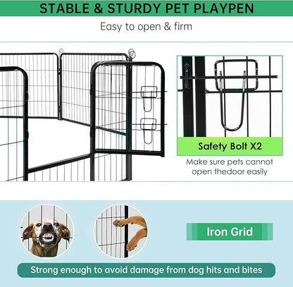 BestPet | Dog Playpen | 40 Inch, 16 Panels | Heavy Duty Metal Pet Exercise Pen - Image 4