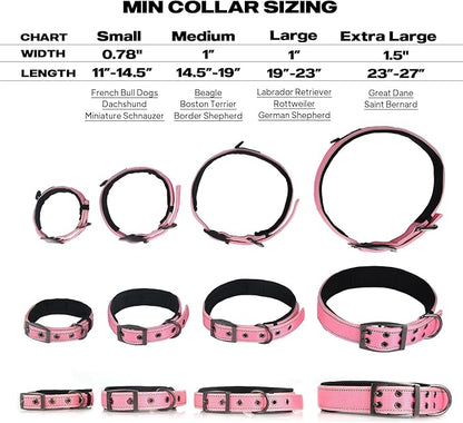 PetiFine Dog Collars for Small Dogs, Neoprene Padded Dog Collar, Reflective - Image 5