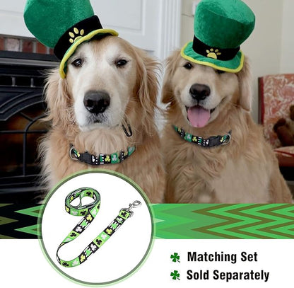 Native Pup St Patricks Dog Collar- Saint Patrick Green Shamrock Pet Collars- - Image 5