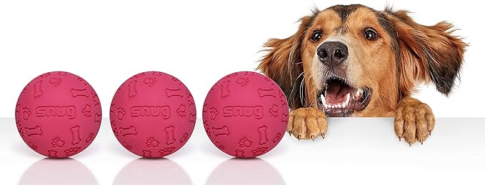 Snug Rubber Dog Balls for Small and Medium Dogs - Image 2