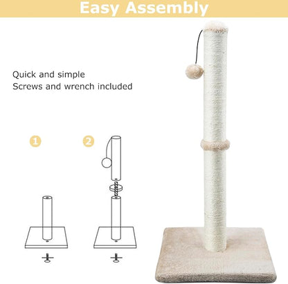 Dimaka 29" Height Tall Cat Scratching Post, Claw Scratcher - Image 5