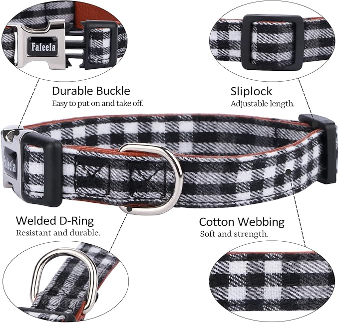Faleela Soft &Comfy Bowtie Dog Collar, Detachable and Adjustable Bow Tie Collar - Image 2