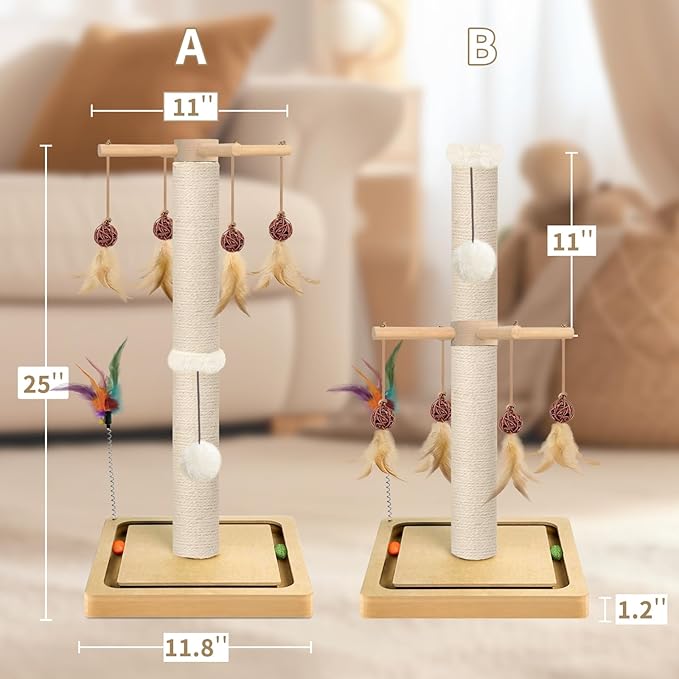 Cat Scratching Post, Scratcher Tree Tower - Image 3