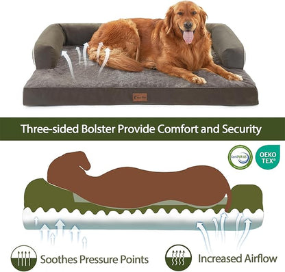 Orthopedic XXL Dog Beds, Waterproof Egg Crate Foam Big Pet Bed - Image 2