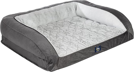 Serta Orthopedic Supportive Foam Quilted Couch Dog Bed by Serta