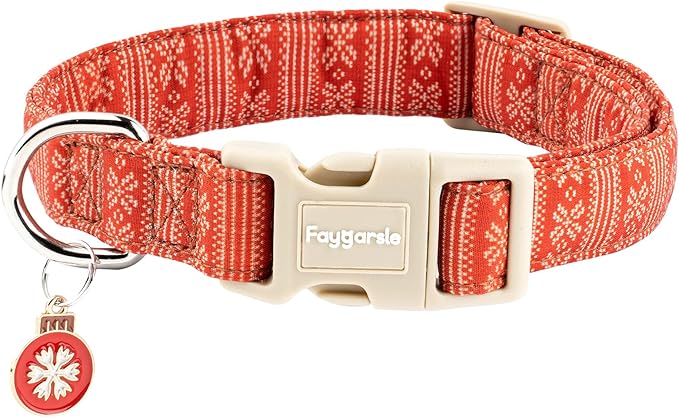 Faygarsle Christmas Dog Collar, Plastic Buckle by Faygarsle
