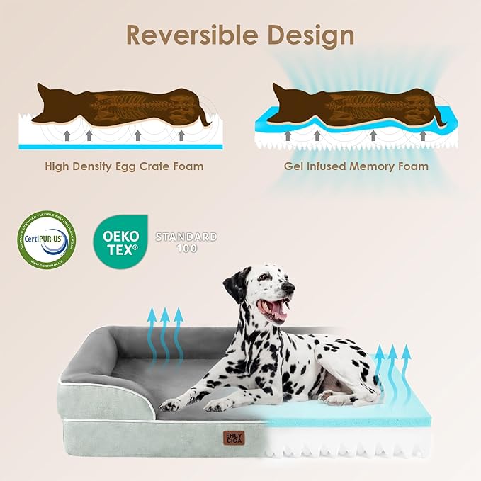 EHEYCIGA Orthopedic Dog Beds for Extra Large Dogs, Waterproof Memory Foam XXL - Image 4