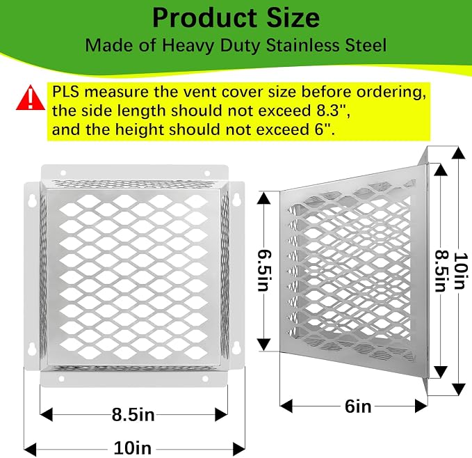 Dryer Exhaust Guard Vent Cover, Dryer Vent Bird Guard - Image 2