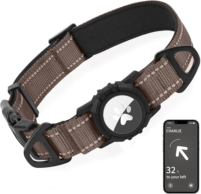 Joytale Airtag Dog Collar, Reflective Pet Collar by Joytale