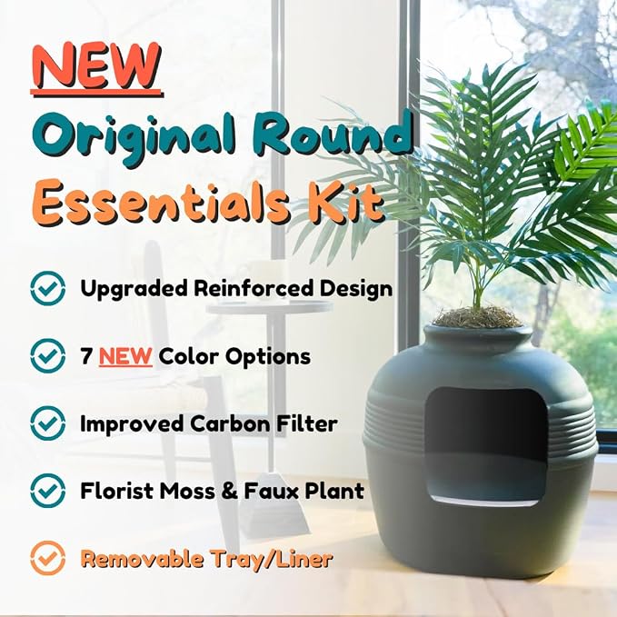 Good Pet Stuff Hidden Litter Box Planter, Decorative Cat Litter Enclosure - Image 4