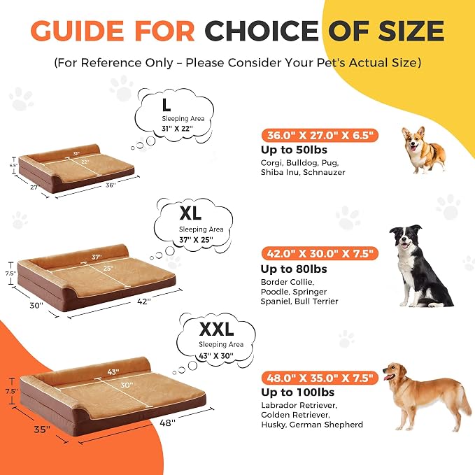 Dog Bed Large Sized Dogs, XXL Orthopedic Dog Bed - Image 4