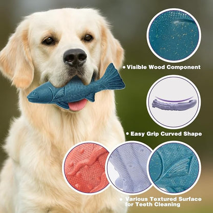 Dog Toys for Aggressive Chewers, 3 Pack Indestructible Dog Chew Toys, Super - Image 7
