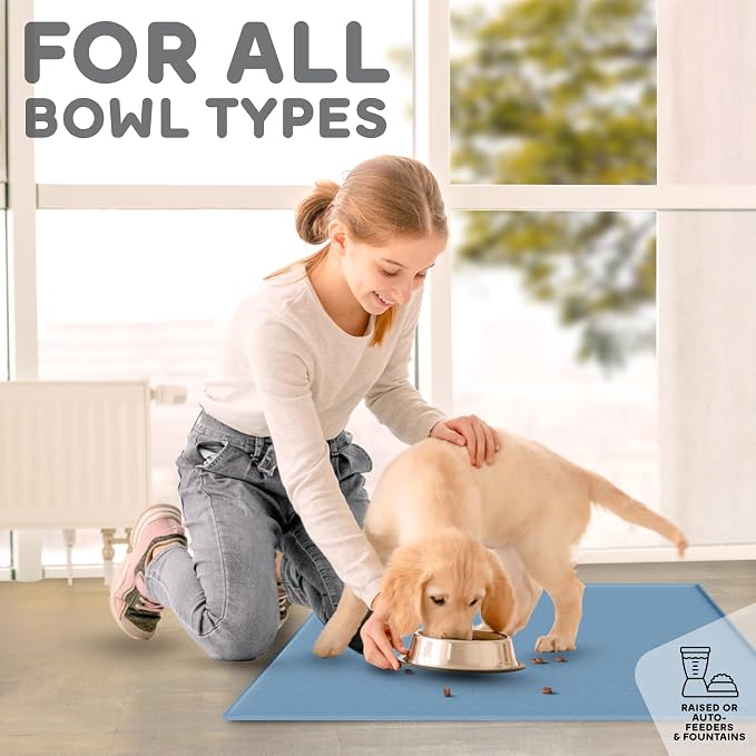 Dog Food Mat - 24x15 Raised Edges Dogs Mat - Image 6