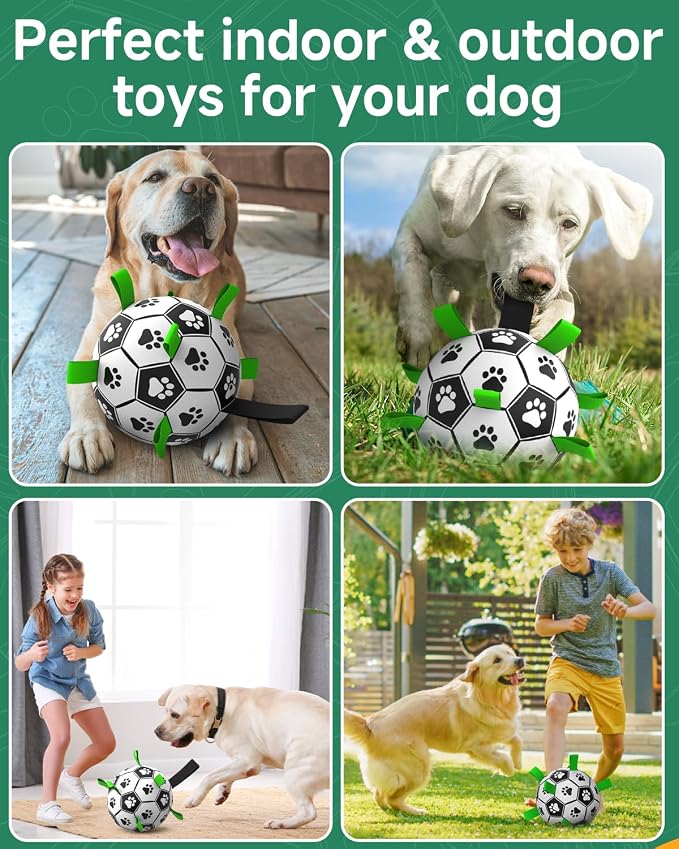 QDAN 10 Inch Gaint Dog Soccer Ball - Image 4