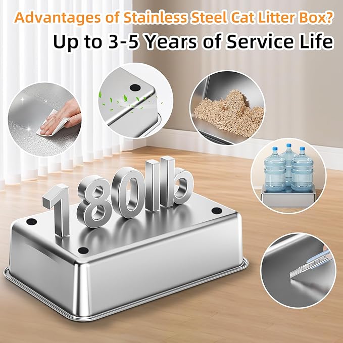 Stainless Steel Litter Box - Image 7