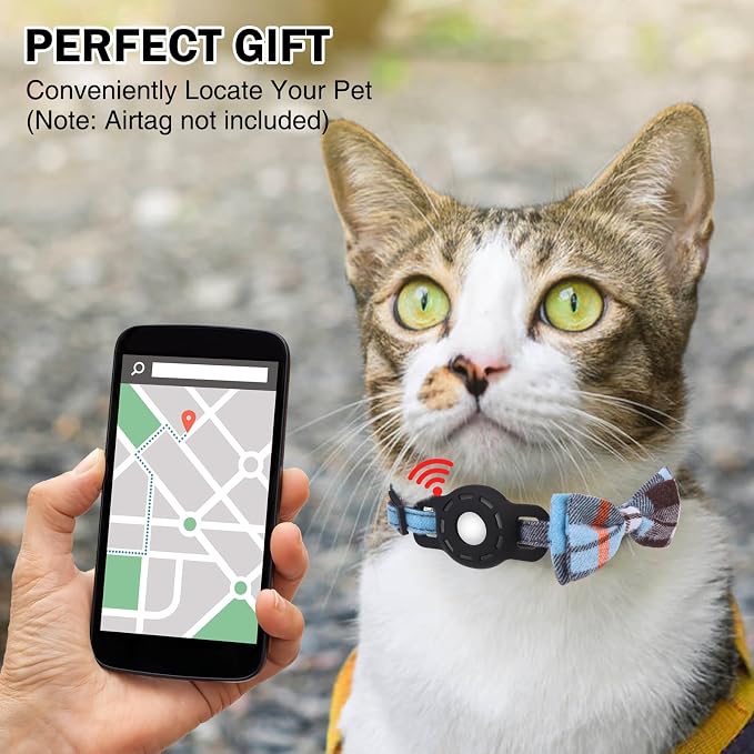 Airtag Cat Collar with Bells, Kitten Collar Breakaway - Image 7
