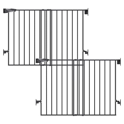 Babelio Baby Gate for Stairs, Kitchen & Doorways, No Bottom Bar| Easy by BABELIO