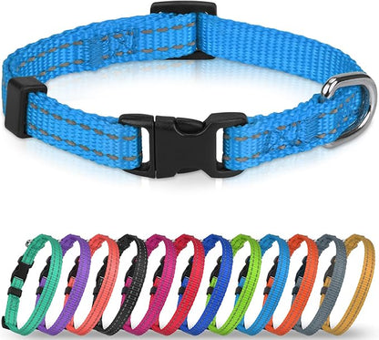 Joytale Small Dog Collar, Reflective and Adjustable Nylon Collar by Joytale