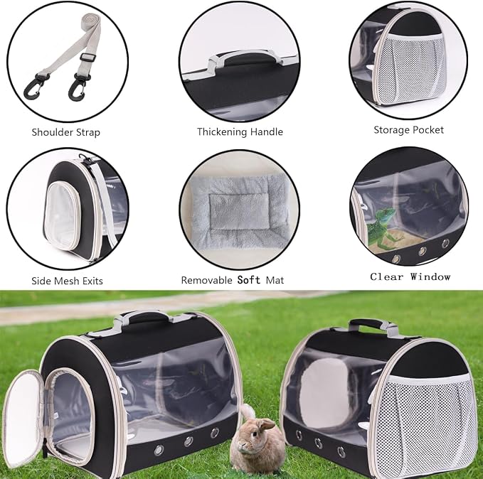 Bearded Dragon Travel Carrier Backpack, Lizard Backpack Carrier, Space Capsule - Image 4