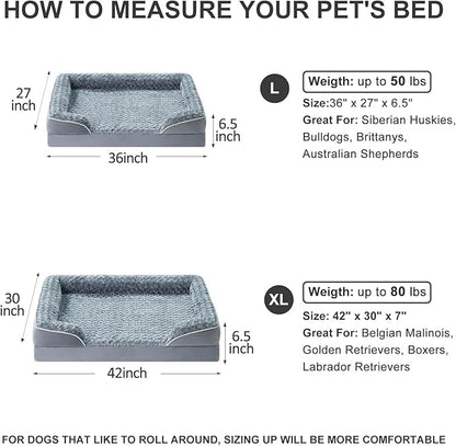 WNPETHOME Dog Beds for Large Sized Dogs, Washable Orthopedic Dog Couch Sofa Bed - Image 6